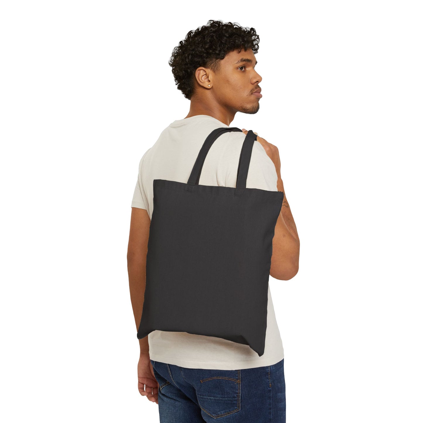 Celestial Sun & Moon Canvas Tote Bag — Minimalist Astrology Beach Grocery Shopper