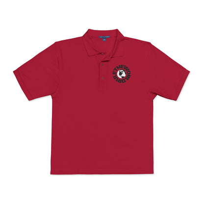 Embroidered Globe Logo Polo Shirt — The World Tour Casual Workwear