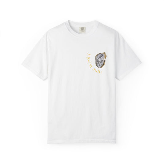 T-Shirt — Melted Clock Graphic “Time Flies” Vintage Surreal Tee