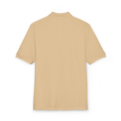 Embroidered Globe Logo Polo Shirt — The World Tour Casual Workwear
