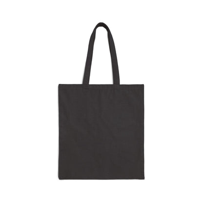 Eclipse Night Cotton Tote — Crescent Moon & Orange Clouds Canvas Bag