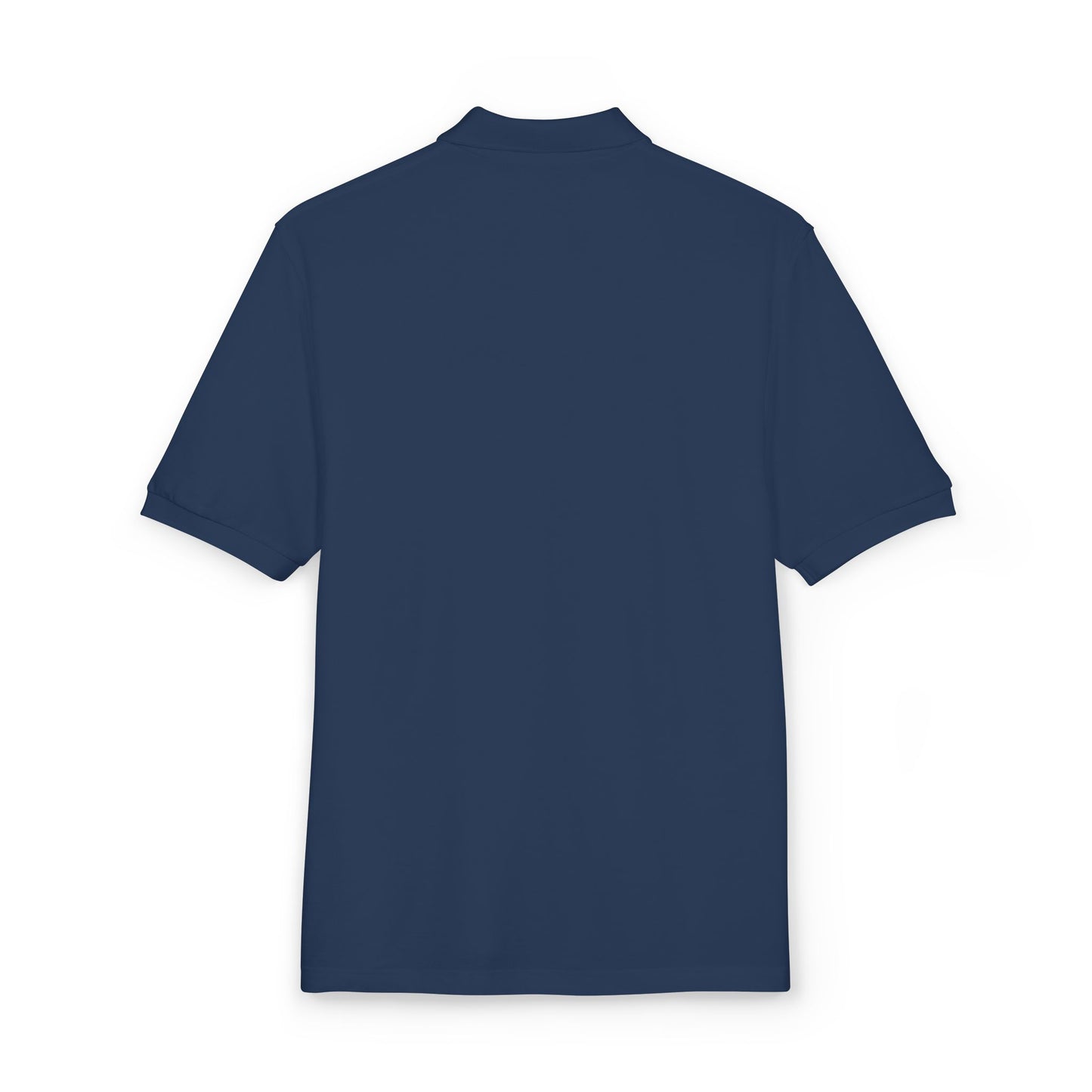 Embroidered Globe Logo Polo Shirt — The World Tour Casual Workwear