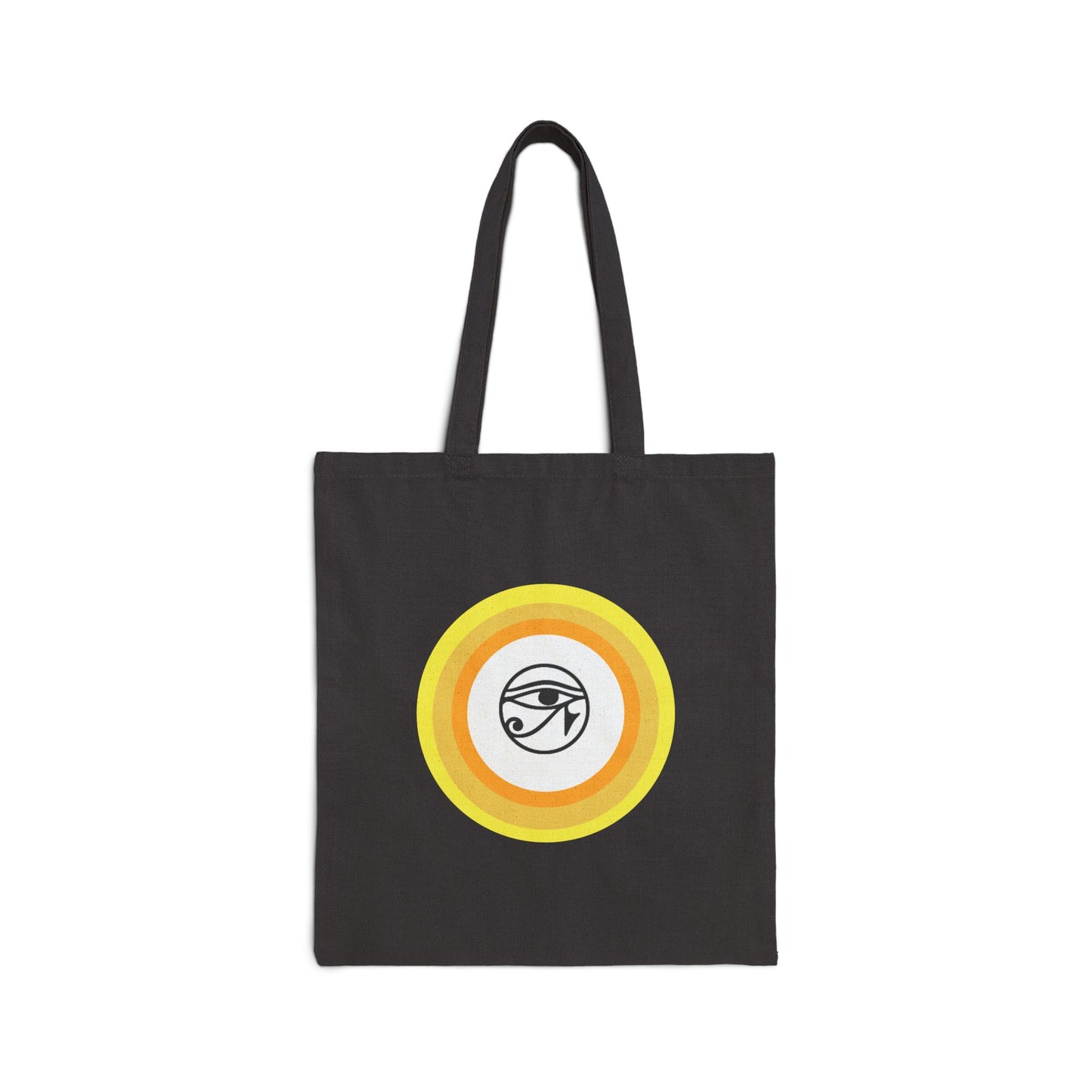 Eye of Horus Retro Sun Cotton Canvas Tote Bag
